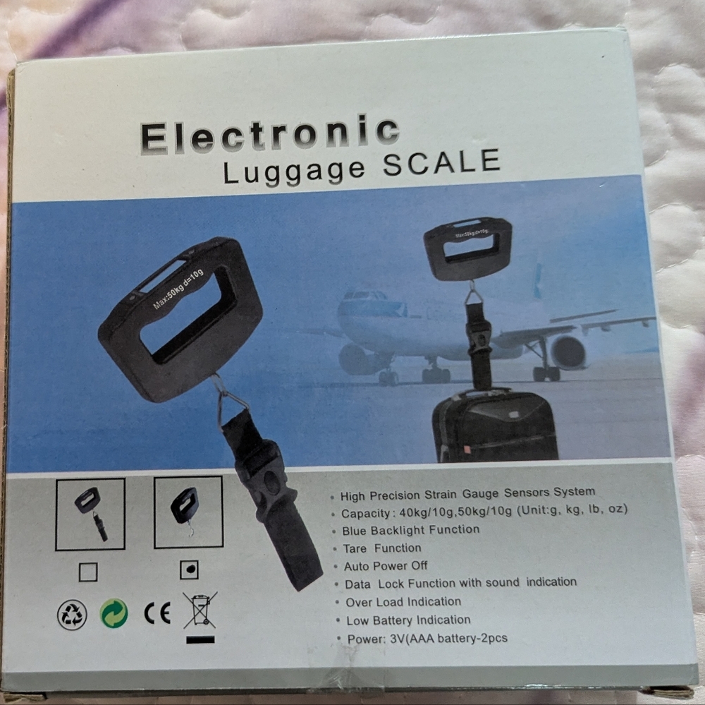 Digital Luggage Scale with Blue Display - Picture 7 of 9